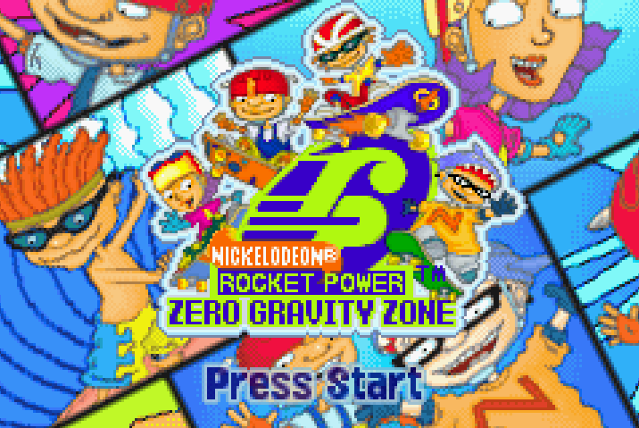 Rocket Power Zero Gravity Zone Title Screen